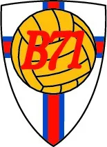 لوگو توپ فوتب با نوشته 'B71'