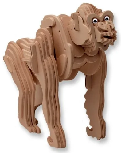 مطالعه چوبی میمون سه بعدی
