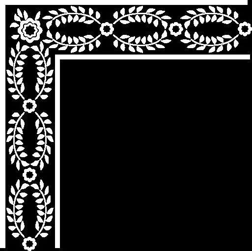 گوشه‌ای طراحی گلی