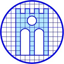 برج شبکه روی پس زمینه