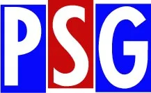 برچسب پاری سن جرمن با خطوط آبی و قرمز