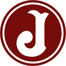 لوگو دایره‌ای با 'J' سفید