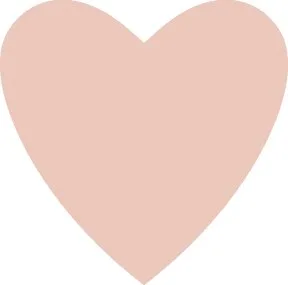 شکل قلب ساده رنگ نرم صورتی