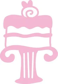 کیک رنگی با تزیین پیچ