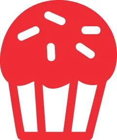 طراحی کاپ کیک قرمز