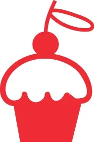 کاپ کیک قرمز هالو