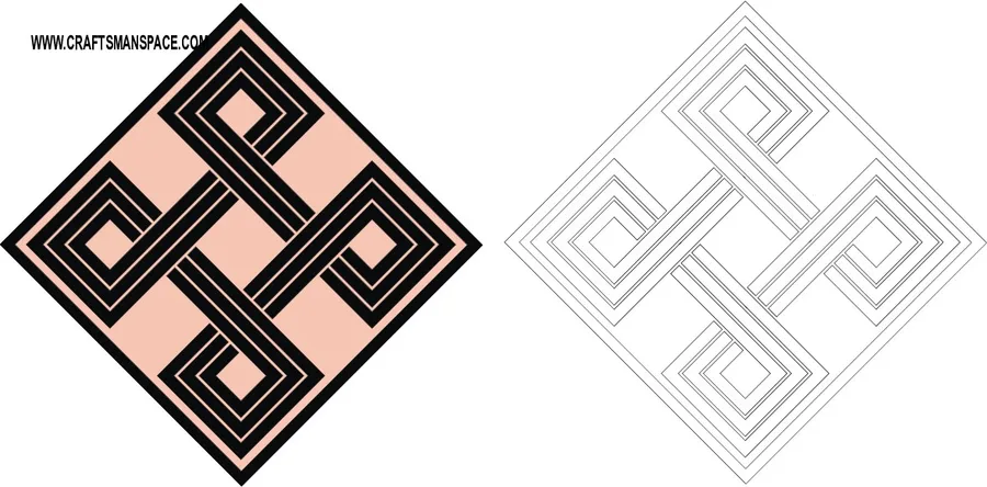 طراحی هندسی، موتیف مربعی