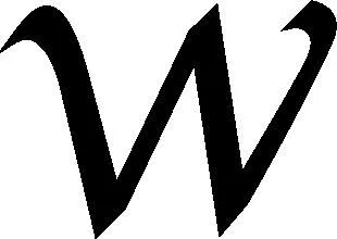 شکل سیاه 'W'