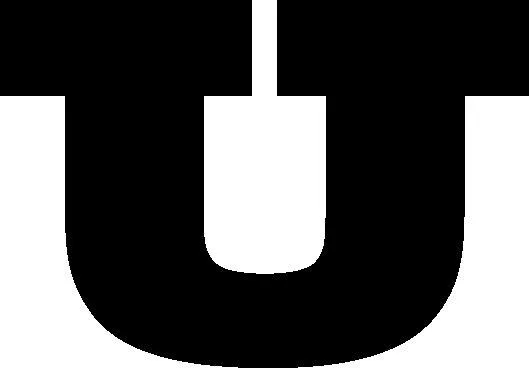شovel silhouette U شکل