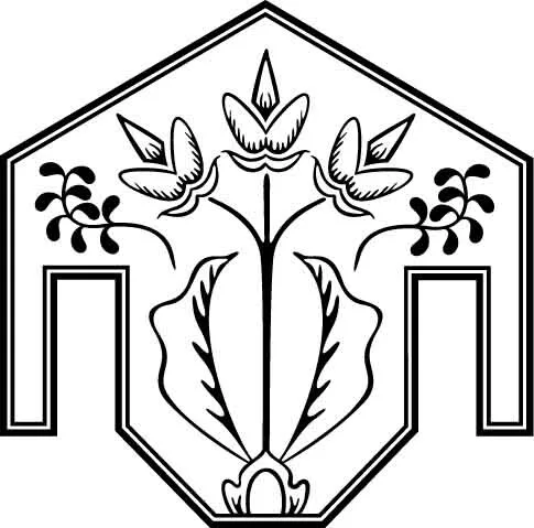 چند ضلعی با گلها