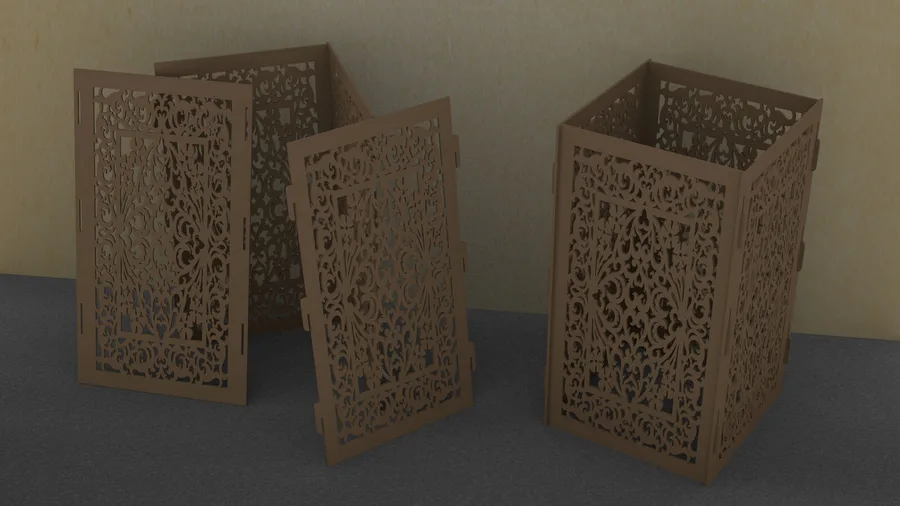 چند جعبه لیزری تزئینی
