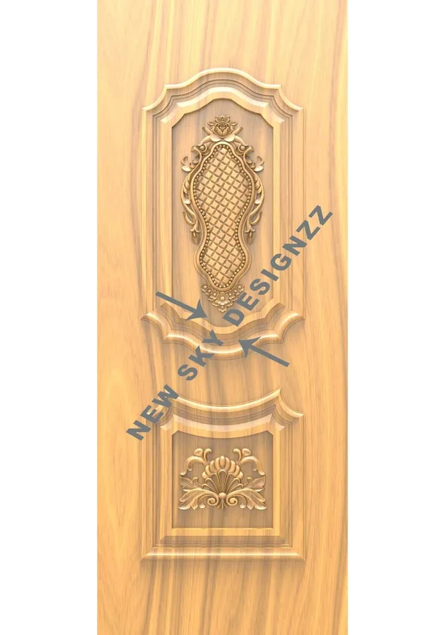 دروازه چوبی زینت شده
