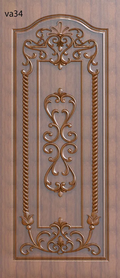 دروازه چوبی گلدار