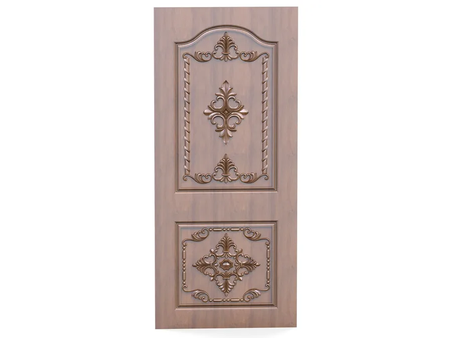 دروازه چوبی با طرح گل