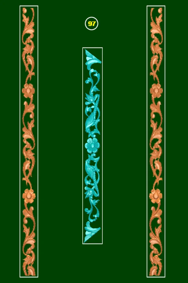 سه برچسب فرش گلی