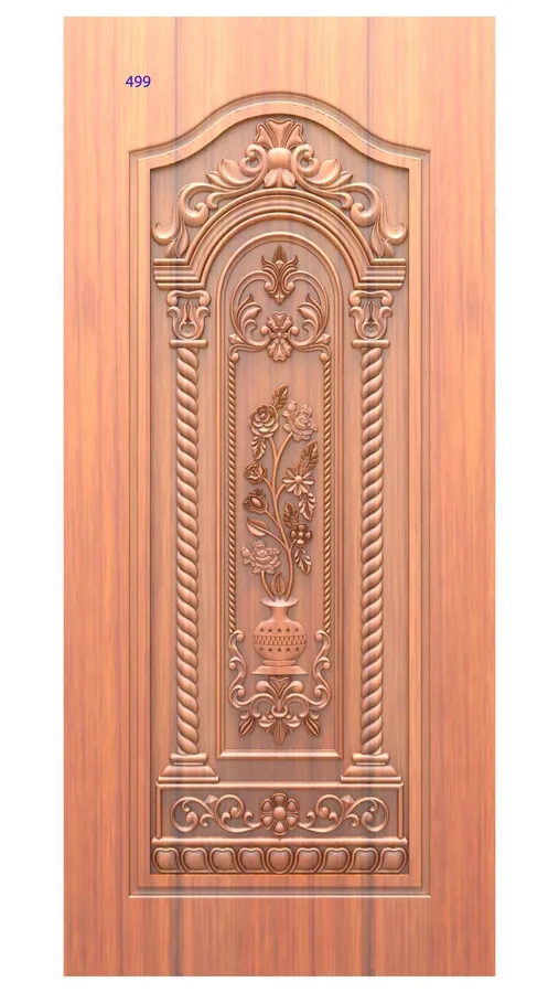 دروازه‌بازکن چوبی طرح گل