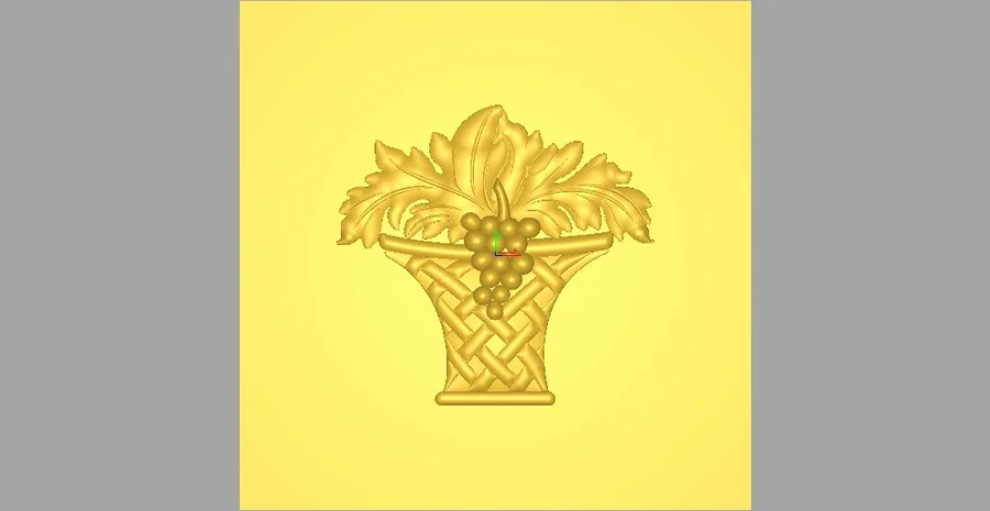 کاسه انگور و برگ‌ها