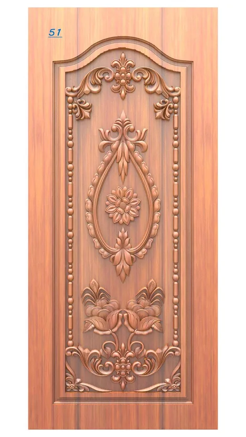 دروازه‌بازکن چوبی طرح گل