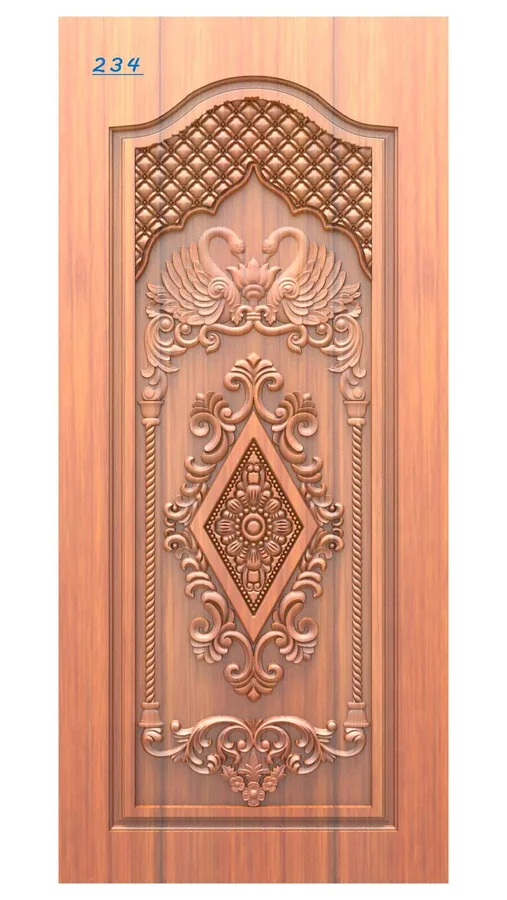 دروازه‌بازکن چوبی طرح گل و پرنده