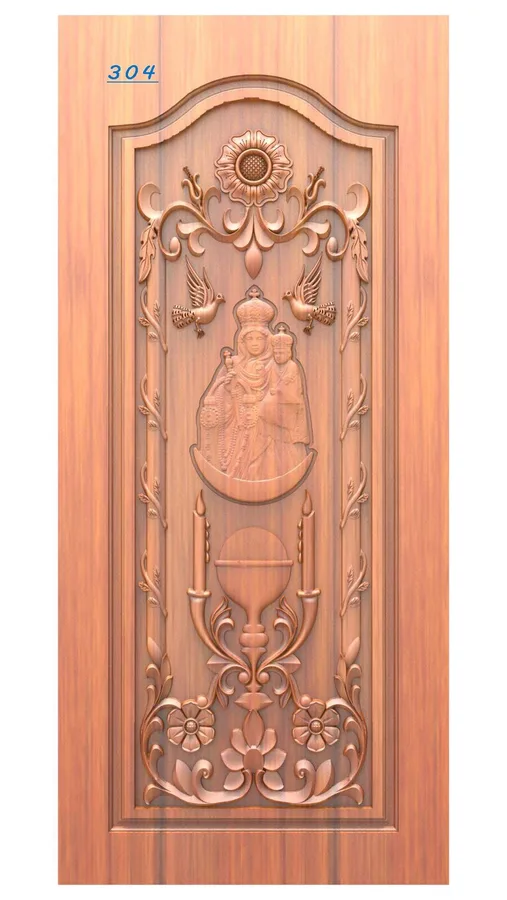 دروازه چوبی مذهبی