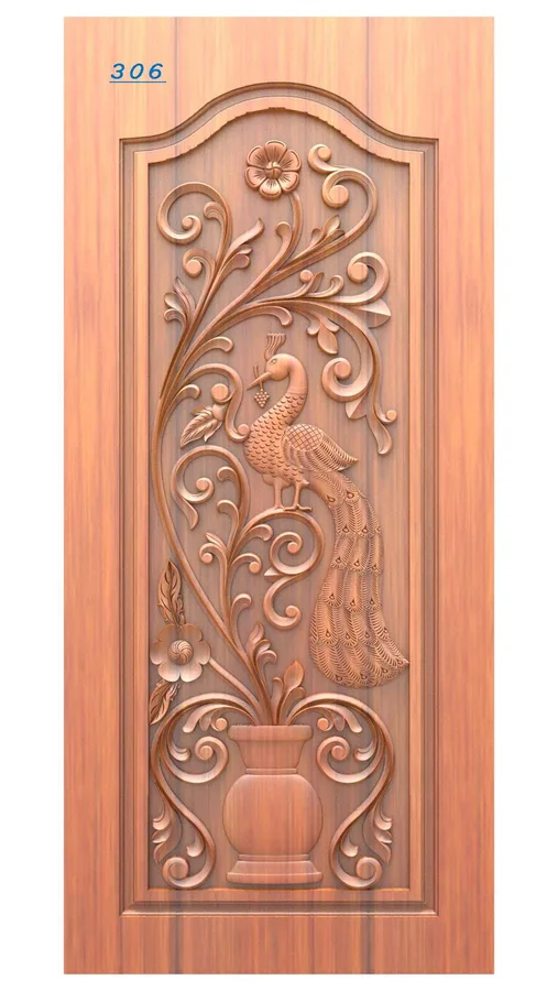 دستمال چوبی طرح پرنده و گل
