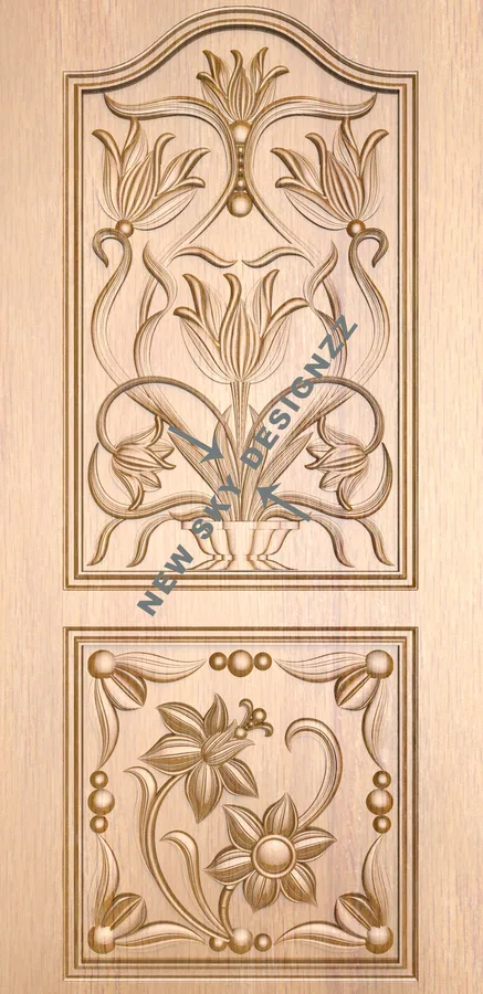 دیوارچی چوبی گلدار