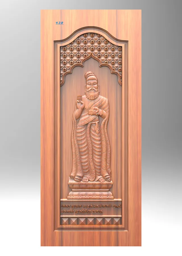 طراحی دره چوبی مجسمه مذهبی