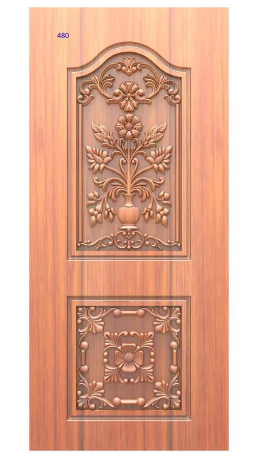 دروازه‌بازکن چوبی طرح گل