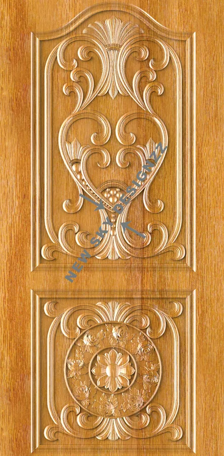 پنجره چوبی گلدار