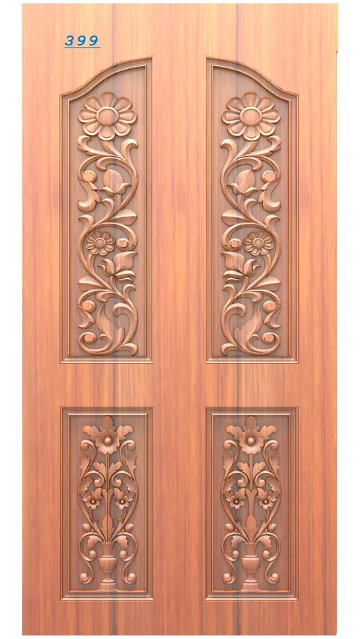 دروازه‌بازکن چوبی طرح گل