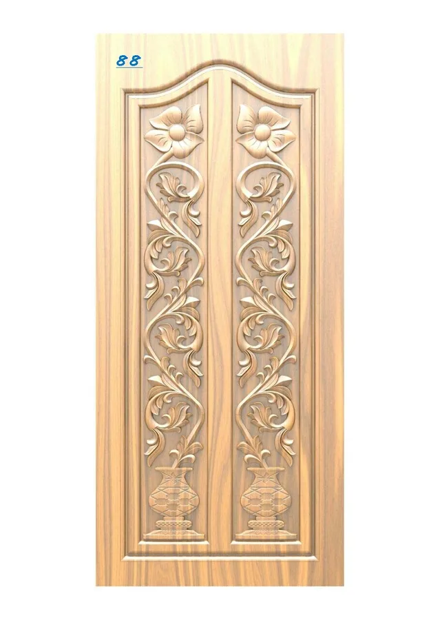 دروازه‌بازکن چوبی طرح گل