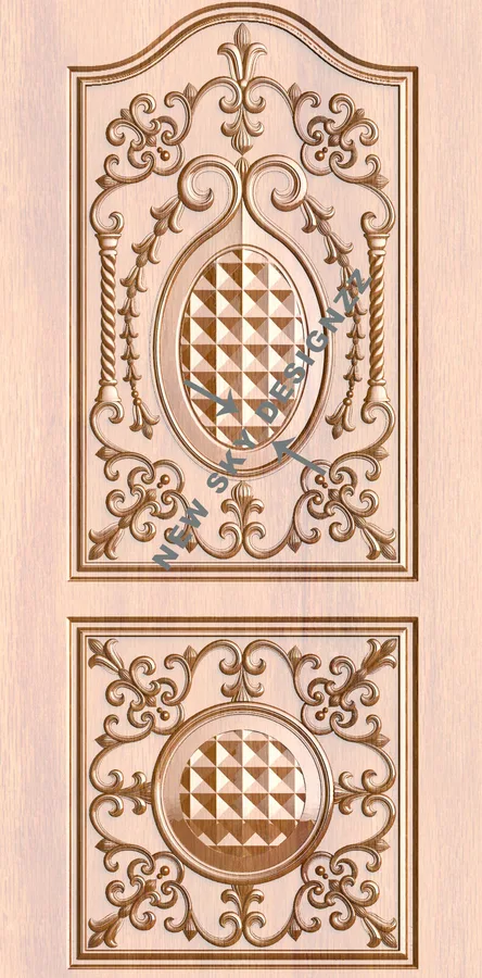 طراحی برش چوبی هندسی