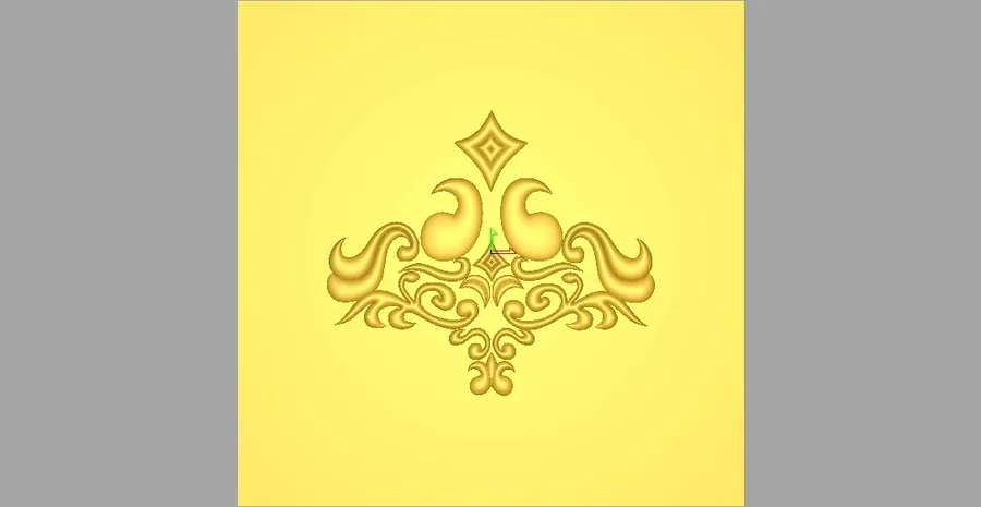 گل طلایی روی زمینه زرد