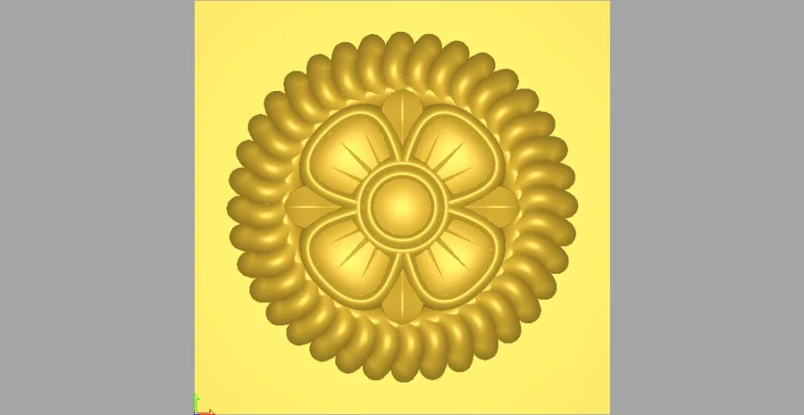 نماد گل مدور مرکزی