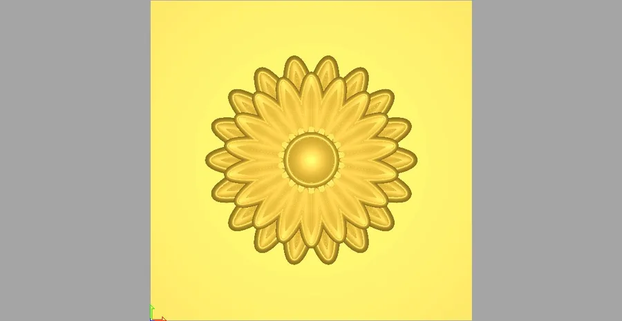 گل خورشید روی زمین زرد