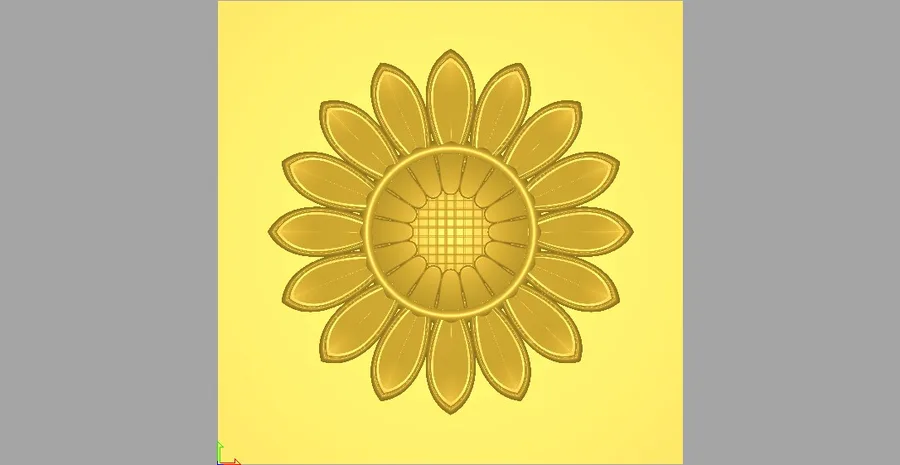 نقشه پرده‌ای گل آفتابگردان