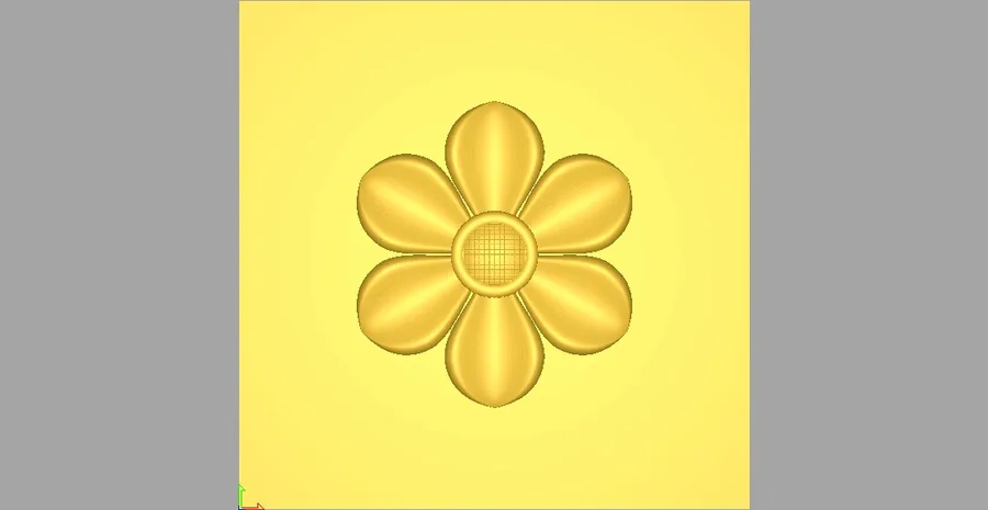 گل طلایی روی زمینه زرد