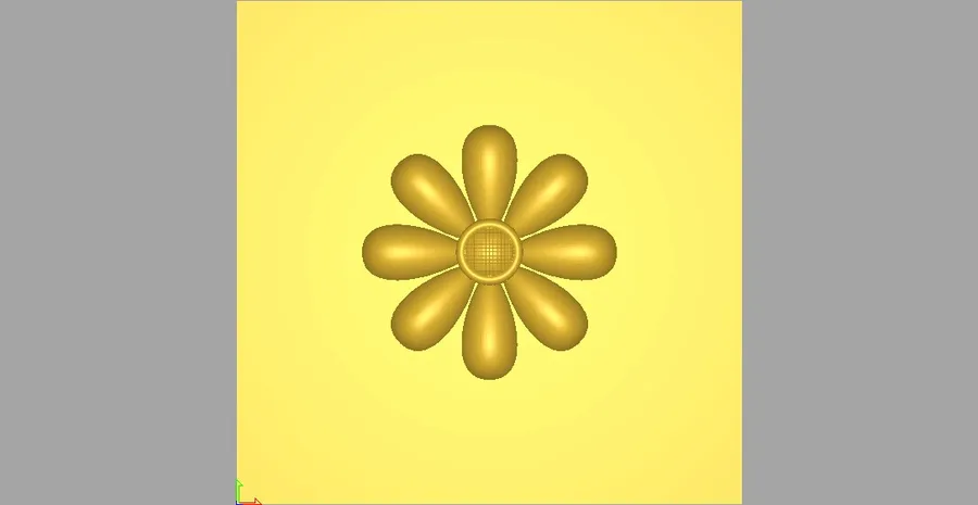 گل طلایی روی زمینه زرد