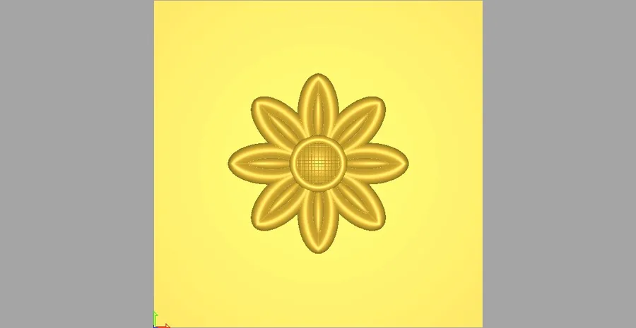 گل طلایی روی زمینه زرد