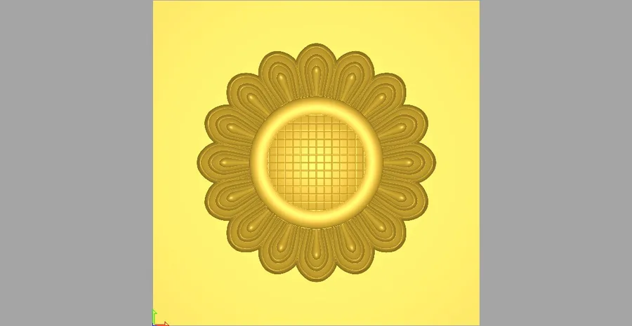 گل طلایی روی زمینه زرد