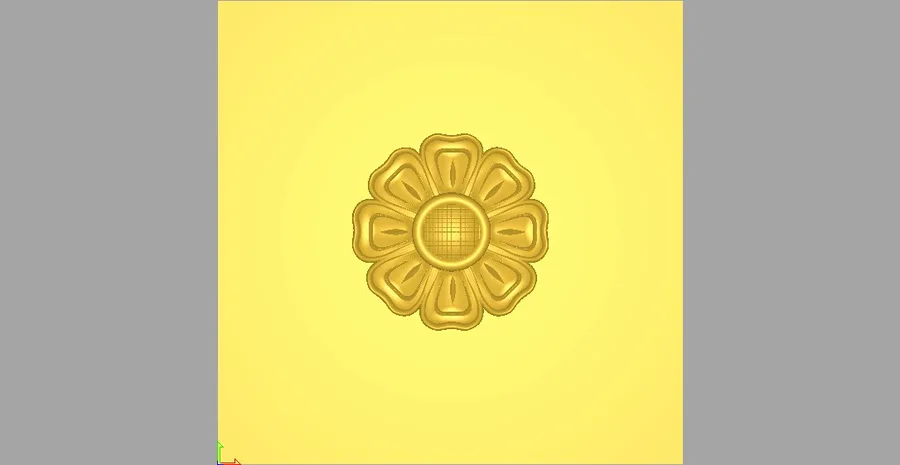 گل طلایی روی زمینه زرد