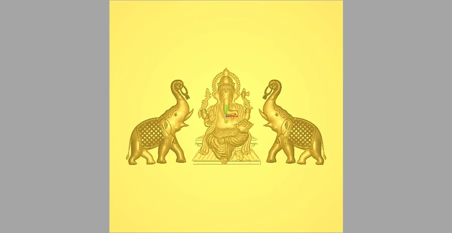گاندھارا با دو فیل