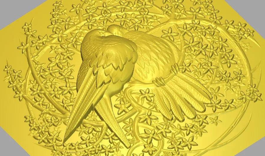 پرنده طلا در پیچ فلور