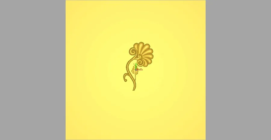 نماد گل طلایی روی زمینه زرد