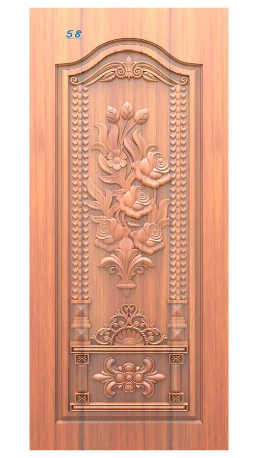 دروازه چوبی گلدار