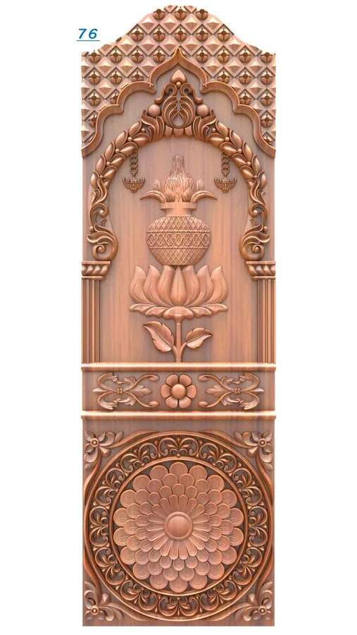چوبی با طرح گل