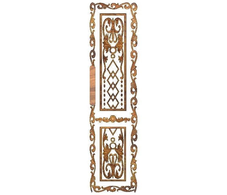 طراحی بلوک چوبی تزئینی با طرح گل