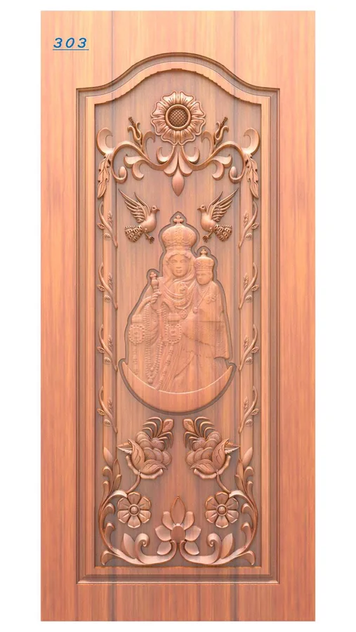 دروازه چوبی مذهبی