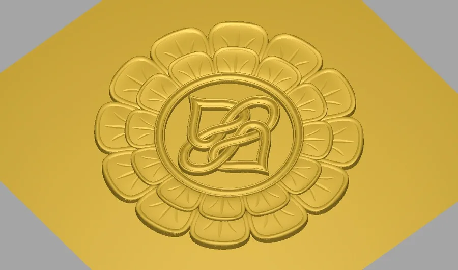 نماد طلا از گل و نشان