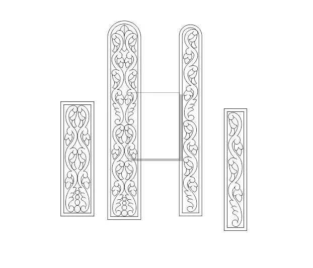 نوار حرف H با طرح گلی
